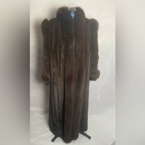 Exclusive Furs Long Black Fur Coat UNKOWN fur
